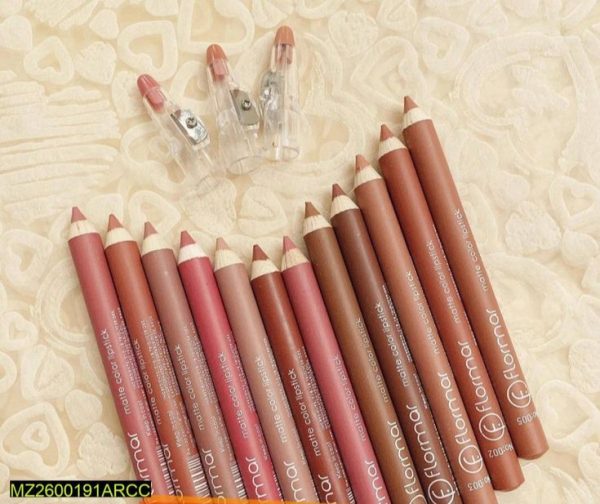 Smudge Proof Lip Pencil Pack Of 12 - Image 2